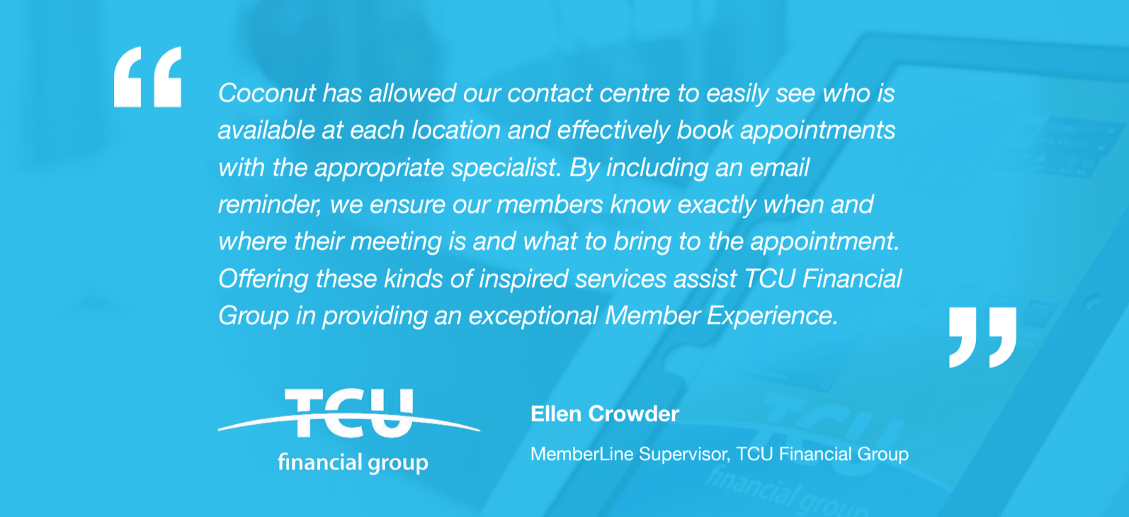 TCU Financial - Success Story Quote